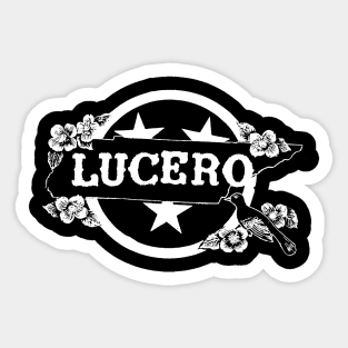 Logo vintage Lucero White Sticker